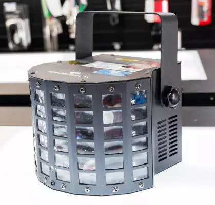 American DJ - Mini Dekker LZR LED Moonflower + Red/Green Laser 2-FX-in-1 2